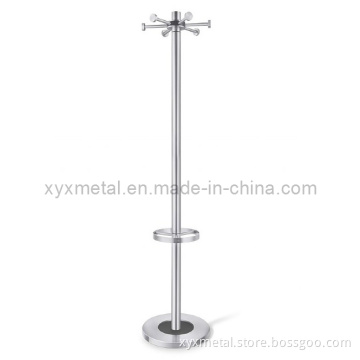 Floor Stand with Umbrella Holder Stainless Steel Coat Stand